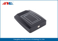 Black RFID Mifare Card Reader USB , 7CM Reading Range IC Chip Card Reader Writer
