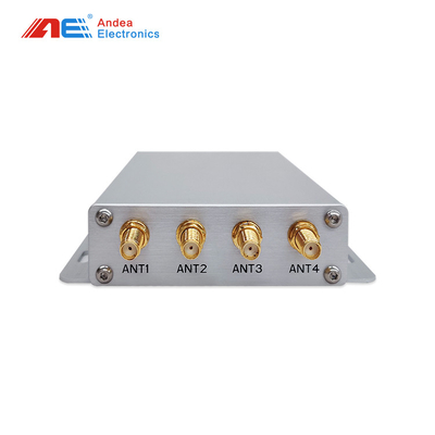 UHF RFID Reader Aluminum Alloy Ultra High Frequency Reader In Silver Color For Drug Tracking Management