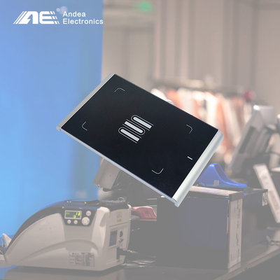 Surface texture mate Matériau acrylique Noir Lecteur RFID UHF Pour le comptage en magasin